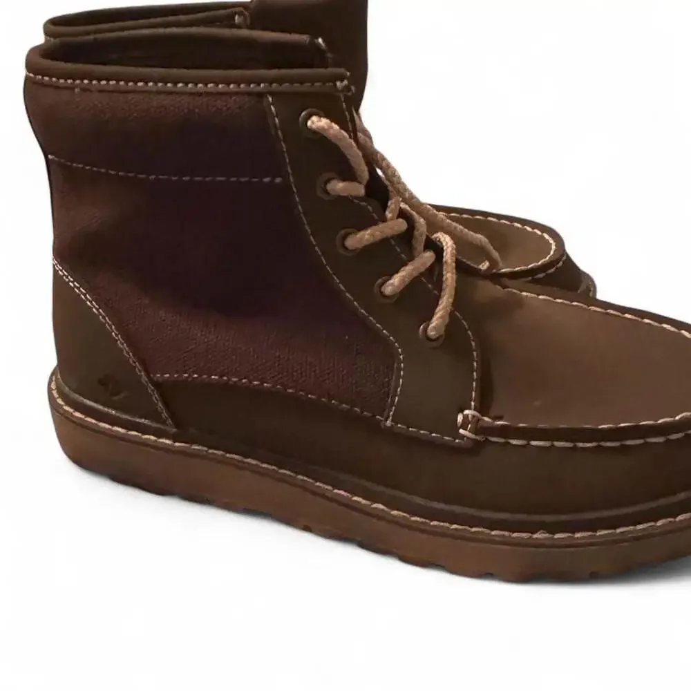Sperry Rudder Boys Brown Lace-Up Boots Size 3